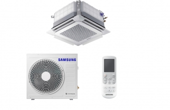Samsung-bevėjės-mini-4-kryptės-6.80-7.50-kW-kasetės-koliažas