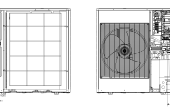 Išorinio-komercinės-klasės-kondicionieriaus-bloko-brėžinys-9.5-10.8-kW-vienfazis-įrenginys-2