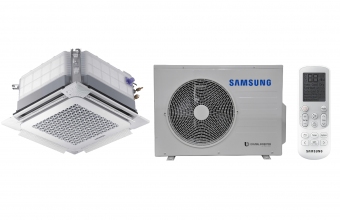 Bevėjės-mini-4-kryptės-kasetės-kondicionieriaus-5.0-5.5kW-komplektas