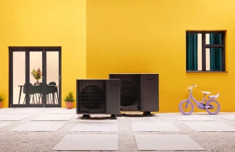 Samsung EHS MONO (R290) 8kW trifazis šilumos siurblys AE080CXYDGK/EU prie namų