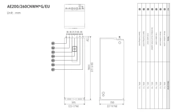 Samsung vidinis ClimateHub hidro blokas AE200CNWMEG/EU